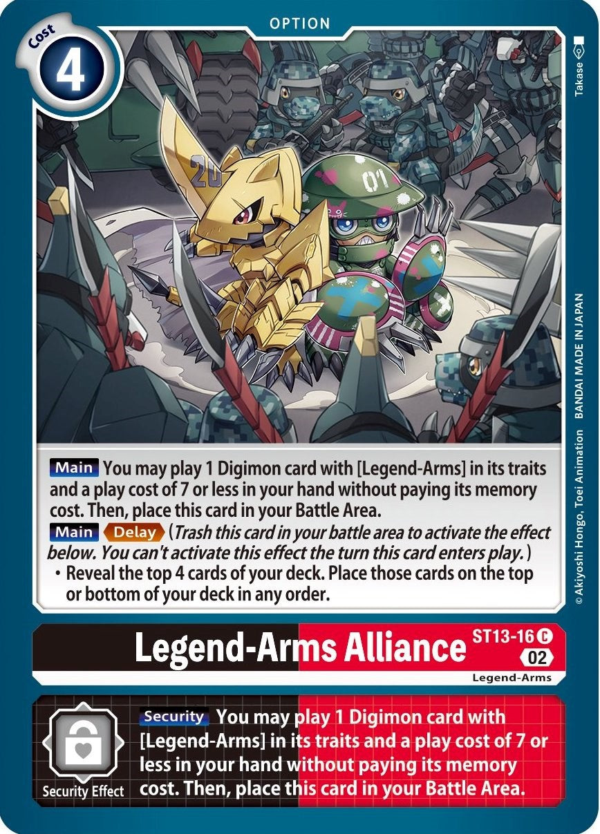 Legend-Arms Alliance [ST13-16] [Starter Deck: Ragnaloardmon] | Black Swamp Games