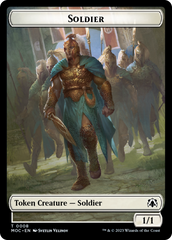 Soldier // Insect Double-Sided Token [March of the Machine Commander Tokens] | Black Swamp Games