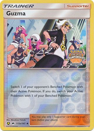 Guzma (115a/147) (Regional Championship Promo) [Sun & Moon: Burning Shadows] | Black Swamp Games