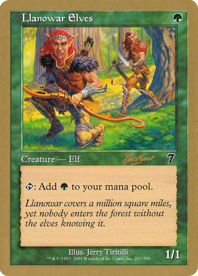 Llanowar Elves (Sim Han How) [World Championship Decks 2002] | Black Swamp Games