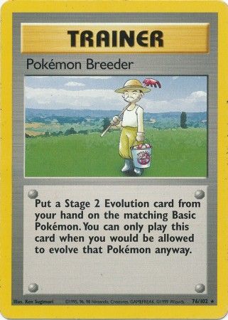 Pokemon Breeder (76/102) [Base Set Unlimited] | Black Swamp Games