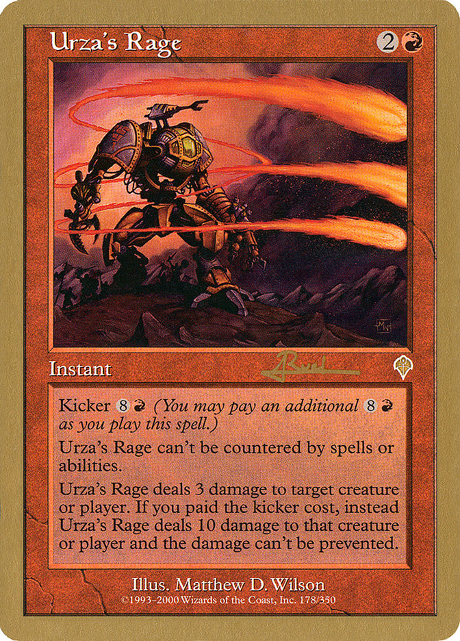 Urza's Rage (Antoine Ruel) [World Championship Decks 2001] | Black Swamp Games