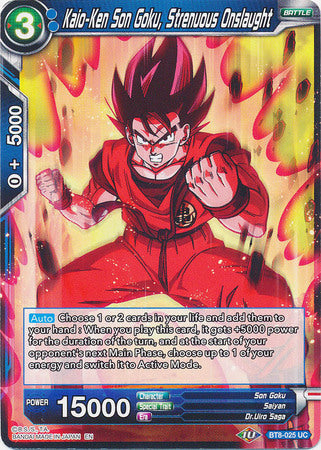 Kaio-Ken Son Goku, Strenuous Onslaught [BT8-025] | Black Swamp Games