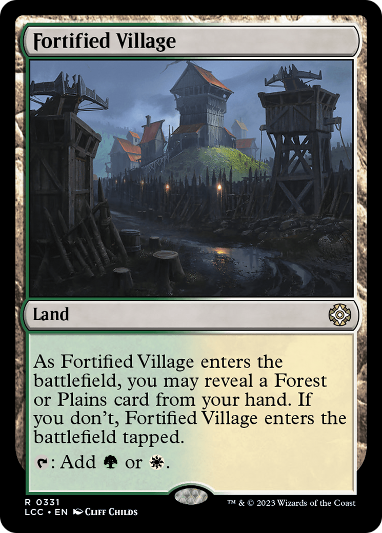 Fortified Village [The Lost Caverns of Ixalan Commander] | Black Swamp Games