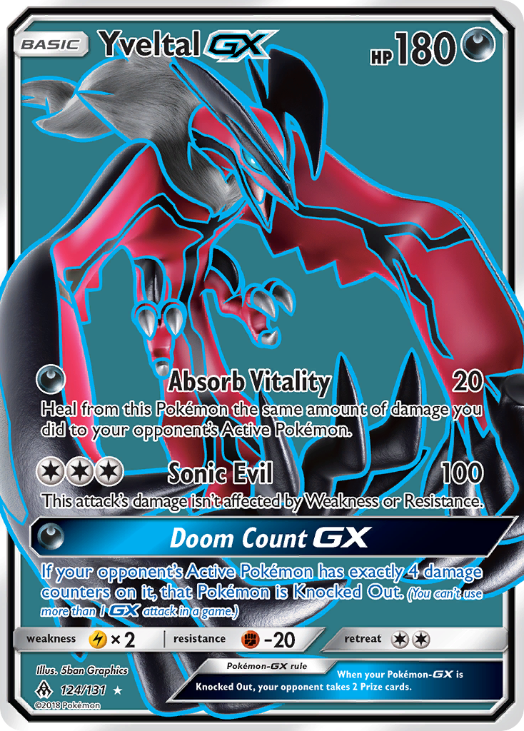 Yveltal GX (124/131) [Sun & Moon: Forbidden Light] | Black Swamp Games