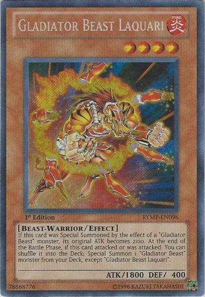 Gladiator Beast Laquari [RYMP-EN096] Secret Rare | Black Swamp Games