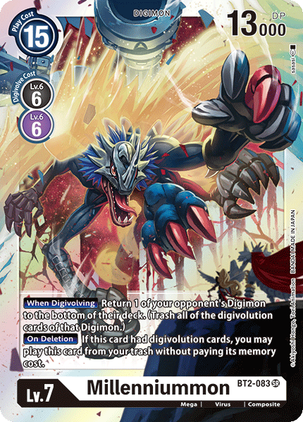 Millenniummon [BT2-083] [Release Special Booster Ver.1.0] | Black Swamp Games