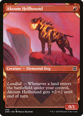 Akoum Hellhound (Showcase) [Zendikar Rising] | Black Swamp Games