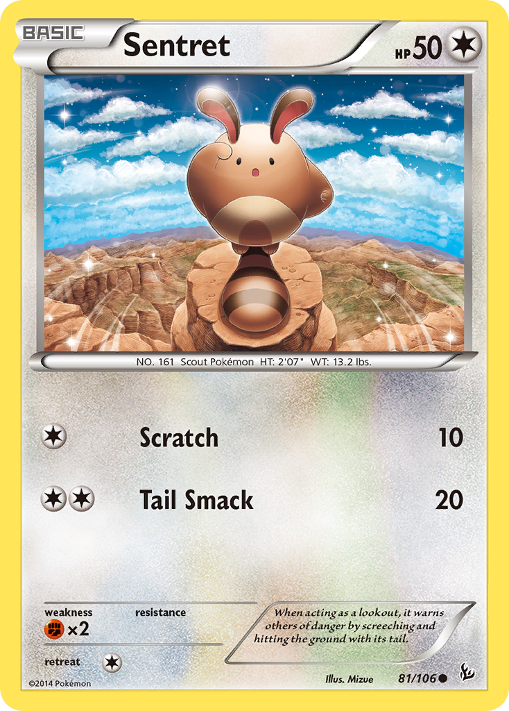 Sentret (81/106) [XY: Flashfire] | Black Swamp Games