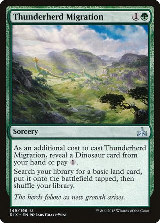 Thunderherd Migration [Rivals of Ixalan] | Black Swamp Games