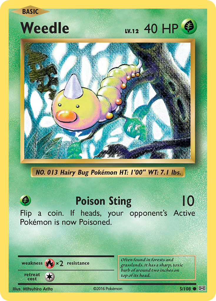 Weedle (5/108) [XY: Evolutions] | Black Swamp Games