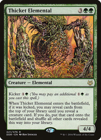 Thicket Elemental [Duel Decks: Nissa vs. Ob Nixilis] | Black Swamp Games
