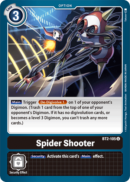 Spider Shooter [BT2-105] [Release Special Booster Ver.1.0] | Black Swamp Games