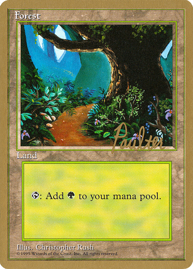 Forest (pp376) (Preston Poulter) [Pro Tour Collector Set] | Black Swamp Games