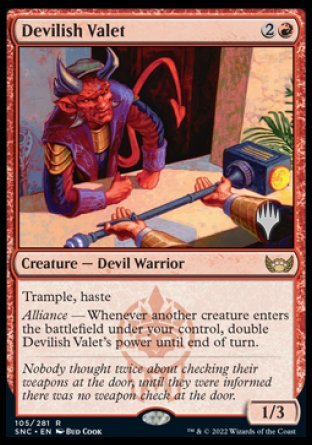 Devilish Valet (Promo Pack) [Streets of New Capenna Promos] | Black Swamp Games