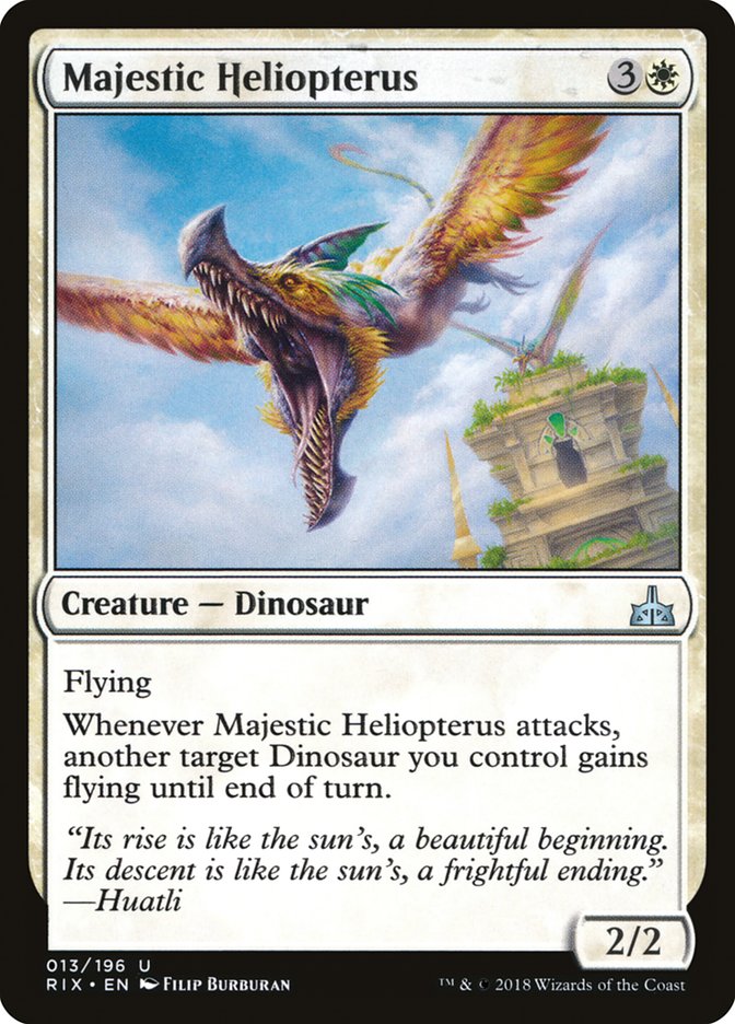 Majestic Heliopterus [Rivals of Ixalan] | Black Swamp Games
