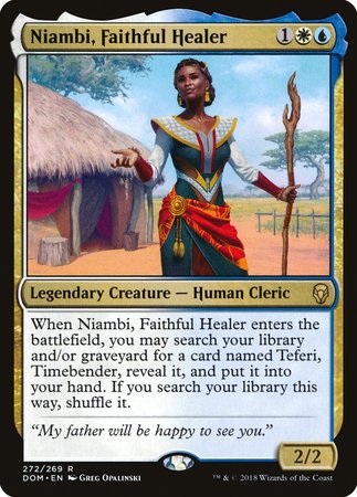 Niambi, Faithful Healer [Dominaria] | Black Swamp Games