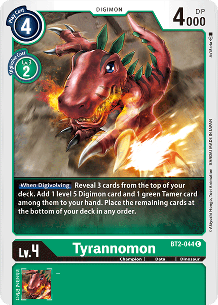 Tyrannomon [BT2-044] [Release Special Booster Ver.1.0] | Black Swamp Games