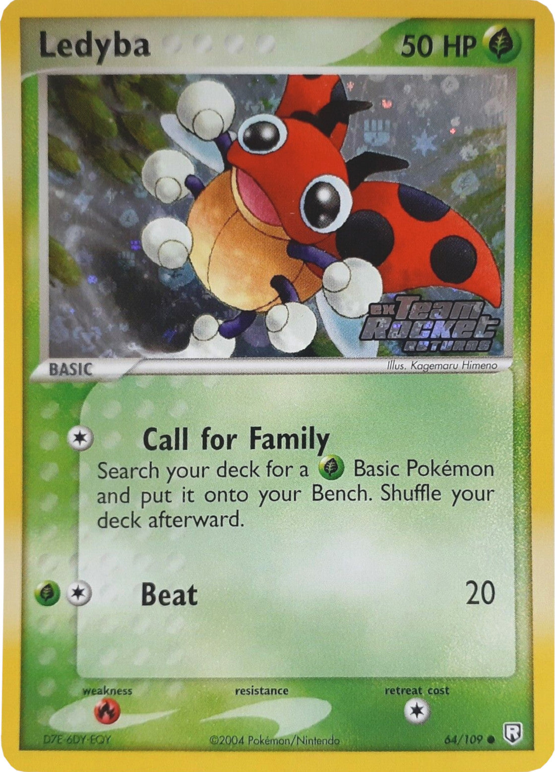 Ledyba (64/109) (Stamped) [EX: Team Rocket Returns] | Black Swamp Games