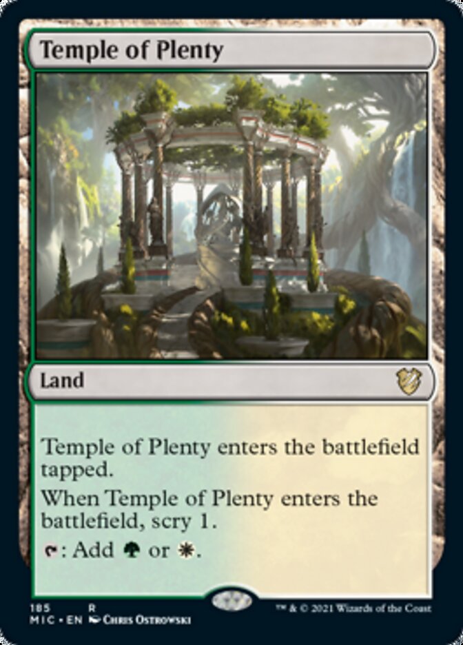 Temple of Plenty [Innistrad: Midnight Hunt Commander] | Black Swamp Games