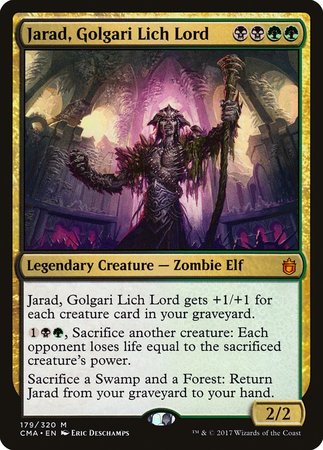 Jarad, Golgari Lich Lord [Commander Anthology] | Black Swamp Games