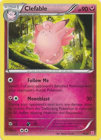 Clefable (16/30) [XY: Trainer Kit 1 - Wigglytuff] | Black Swamp Games