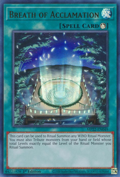 Breath of Acclamation [MP22-EN049] Ultra Rare | Black Swamp Games