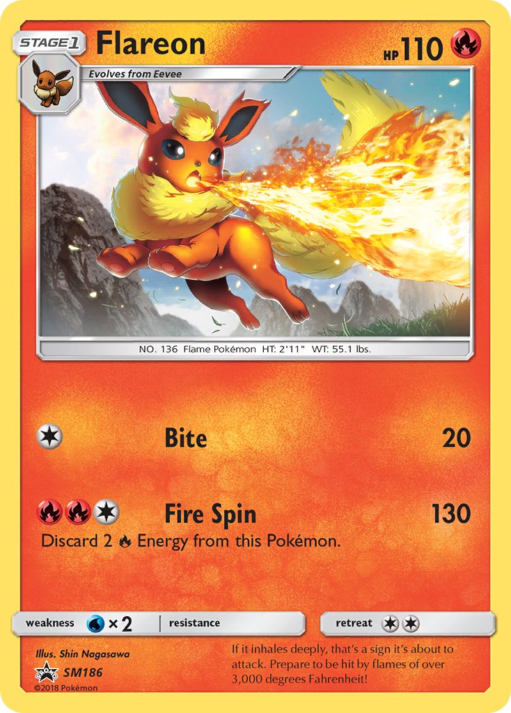 Flareon (SM186) [Sun & Moon: Black Star Promos] | Black Swamp Games