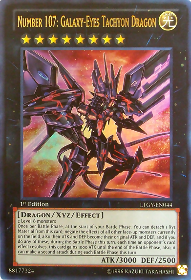 Number 107: Galaxy-Eyes Tachyon Dragon [LTGY-EN044] Ultra Rare | Black Swamp Games