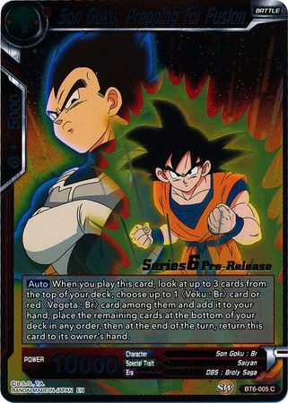 Son Goku, Prepping for Fusion [BT6-005_PR] | Black Swamp Games