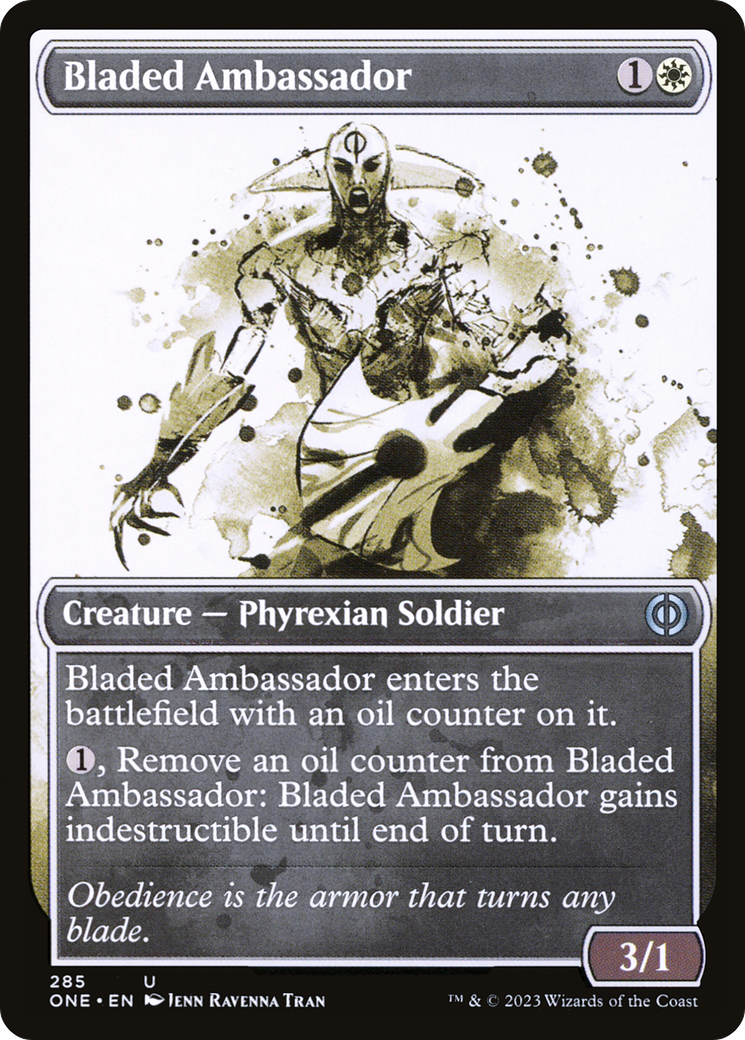 Bladed Ambassador (Showcase Ichor) [Phyrexia: All Will Be One] | Black Swamp Games