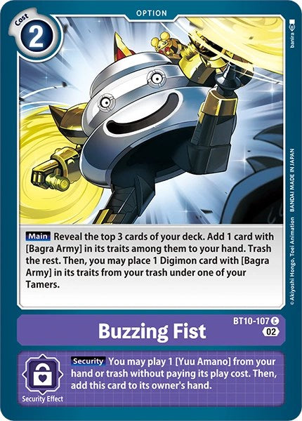 Buzzing Fist [BT10-107] [Revision Pack Cards] | Black Swamp Games