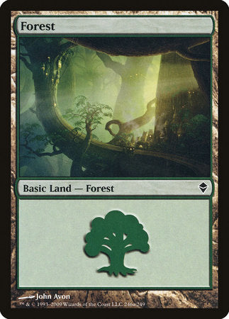 Forest (246a) [Zendikar] | Black Swamp Games