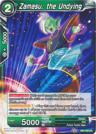 Zamasu, the Undying (DB1-058) [Dragon Brawl] | Black Swamp Games