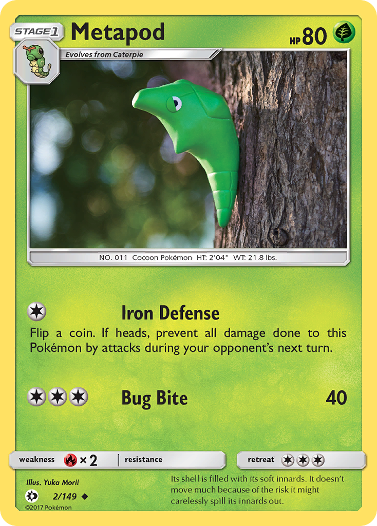 Metapod (2/149) [Sun & Moon: Base Set] | Black Swamp Games