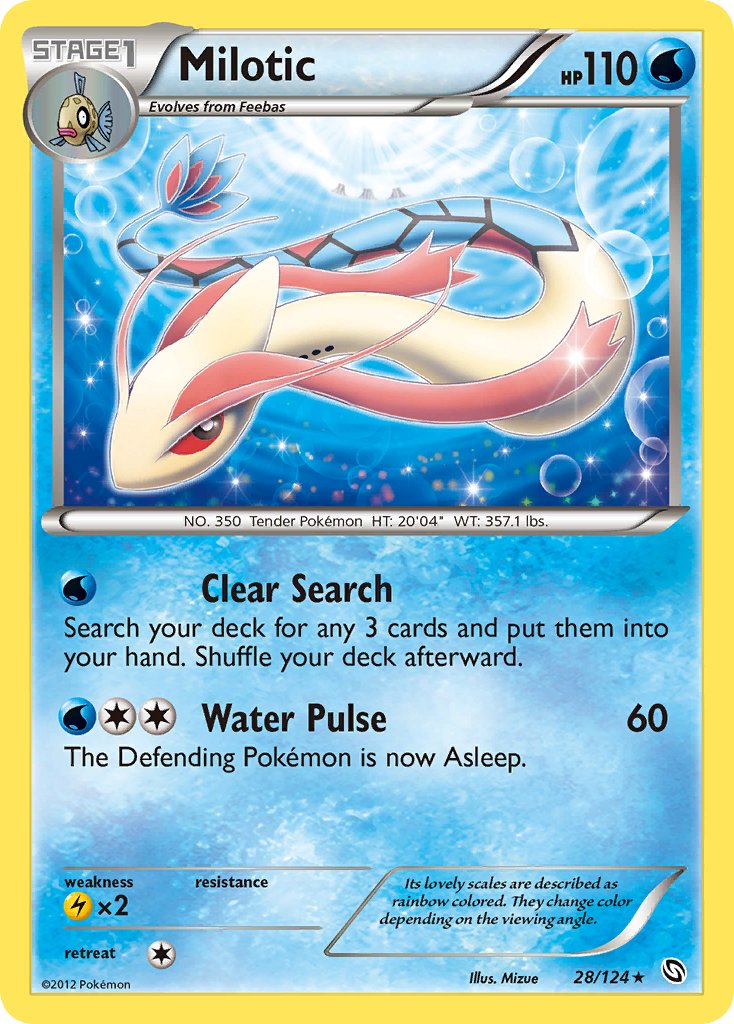 Milotic (28/124) (Theme Deck Exclusive) [Black & White: Dragons Exalted] | Black Swamp Games