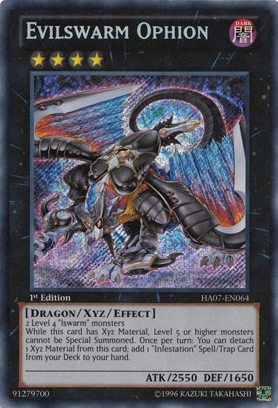 Evilswarm Ophion [HA07-EN064] Secret Rare | Black Swamp Games