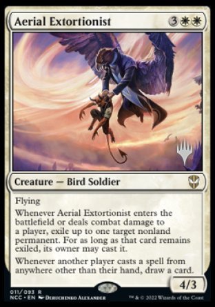 Aerial Extortionist (Promo Pack) [Streets of New Capenna Commander Promos] | Black Swamp Games