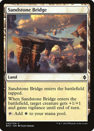 Sandstone Bridge [Battle for Zendikar] | Black Swamp Games