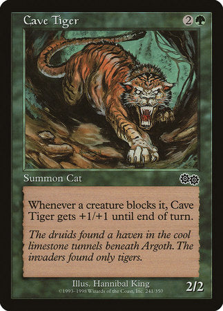 Cave Tiger [Urza's Saga] | Black Swamp Games