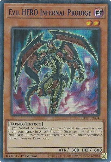 Evil HERO Infernal Prodigy (Blue) [LDS3-EN024] Ultra Rare | Black Swamp Games