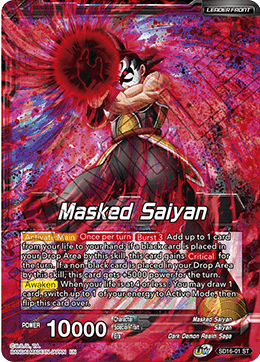 Masked Saiyan // SS3 Bardock, Reborn from Darkness (Starter Deck Exclusive) (SD16-01) [Cross Spirits] | Black Swamp Games