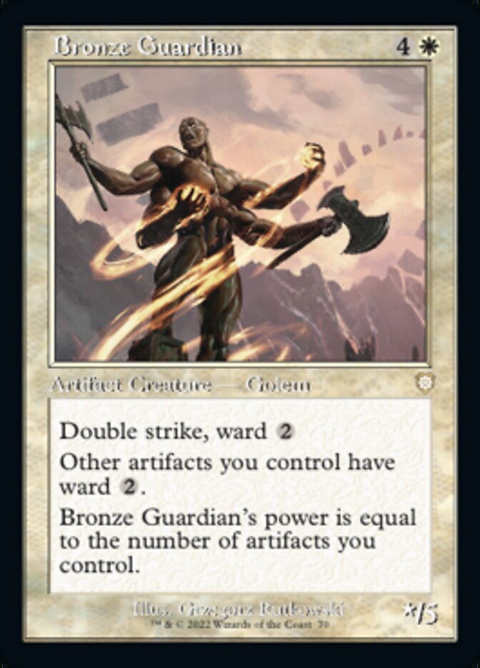 Bronze Guardian (Retro) [The Brothers' War Commander] | Black Swamp Games