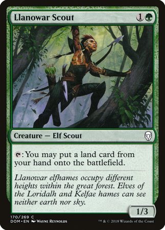 Llanowar Scout [Dominaria] | Black Swamp Games