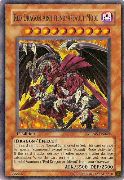 Red Dragon Archfiend/Assault Mode [CRMS-EN004] Ultra Rare | Black Swamp Games