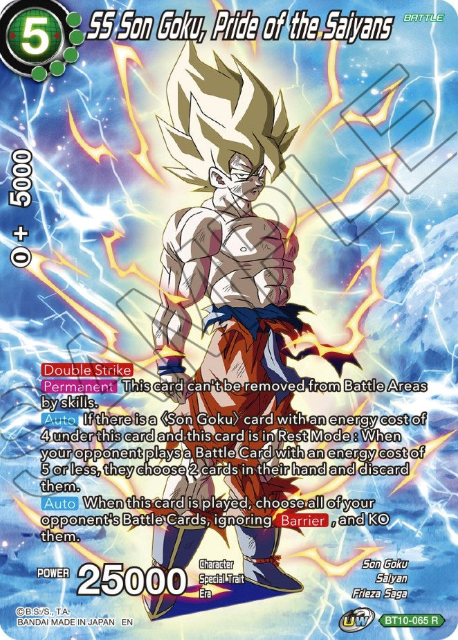 SS Son Goku, Pride of the Saiyans (BT10-065) [Theme Selection: History of Son Goku] | Black Swamp Games