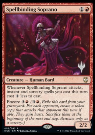 Spellbinding Soprano (Promo Pack) [Streets of New Capenna Commander Promos] | Black Swamp Games