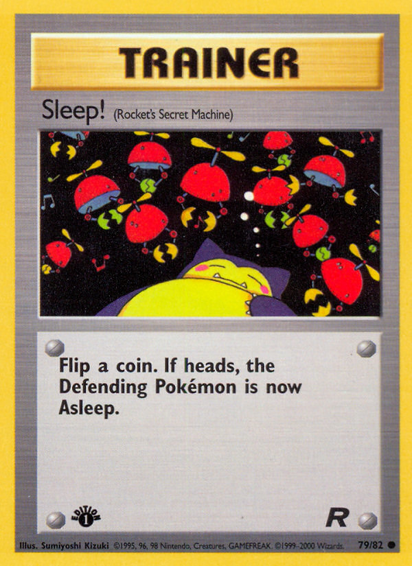 Sleep! (79/82) [Team Rocket 1st Edition] | Black Swamp Games