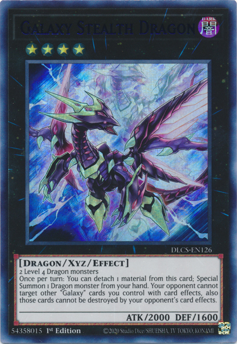 Galaxy Stealth Dragon (Blue) [DLCS-EN126] Ultra Rare | Black Swamp Games