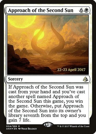 Approach of the Second Sun [Amonkhet Promos] | Black Swamp Games